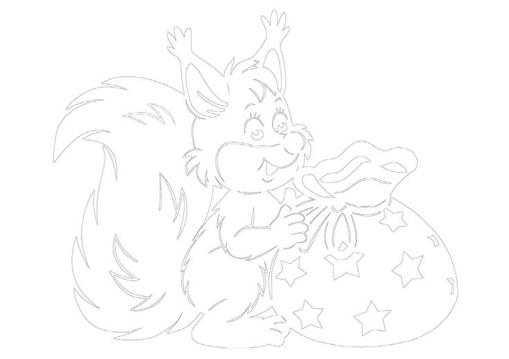 Вытынанки на окна новогодние композиции