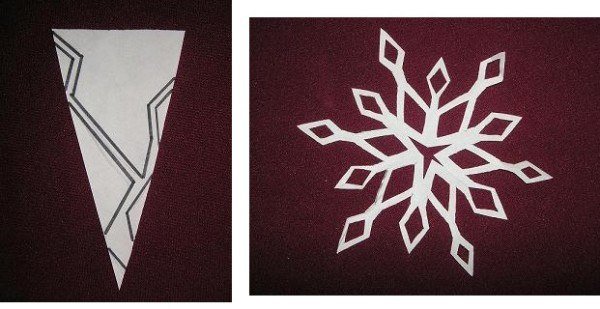 Снежинка в виде паука