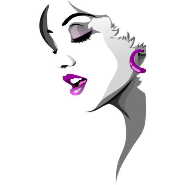 Певица с микрофоном рисунок