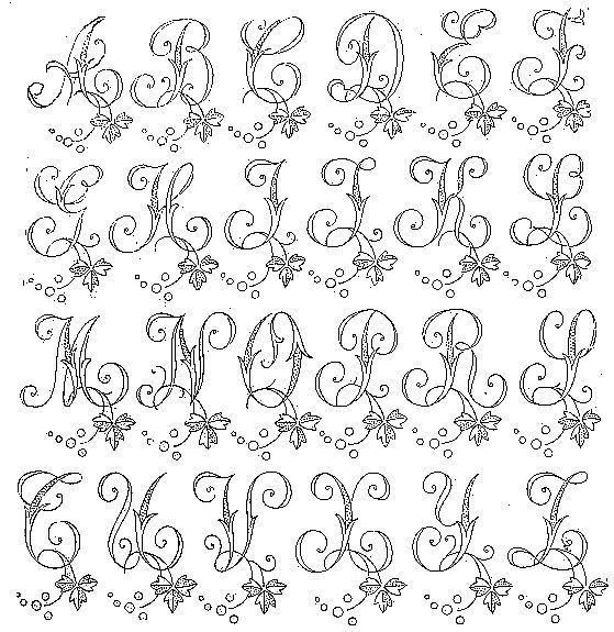 Красивые расписные буквы