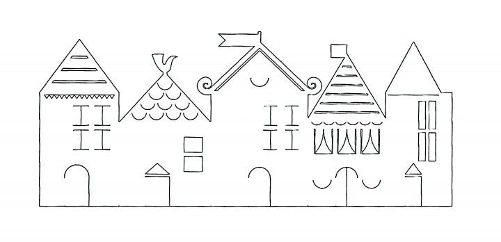 Дом для вырезания