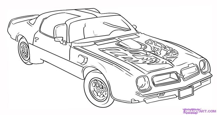 Разукрашка Форд Мустанг