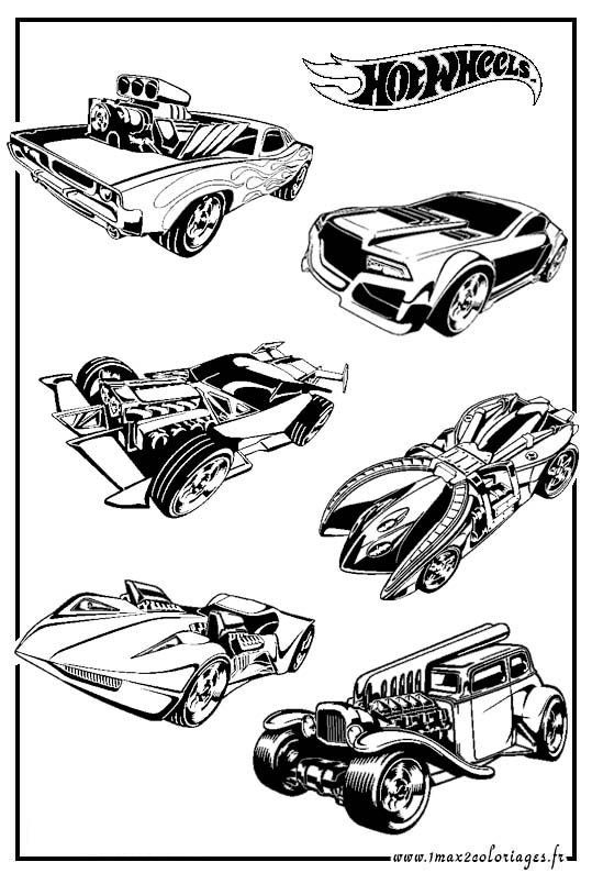 Раскраска набор хот Вилс