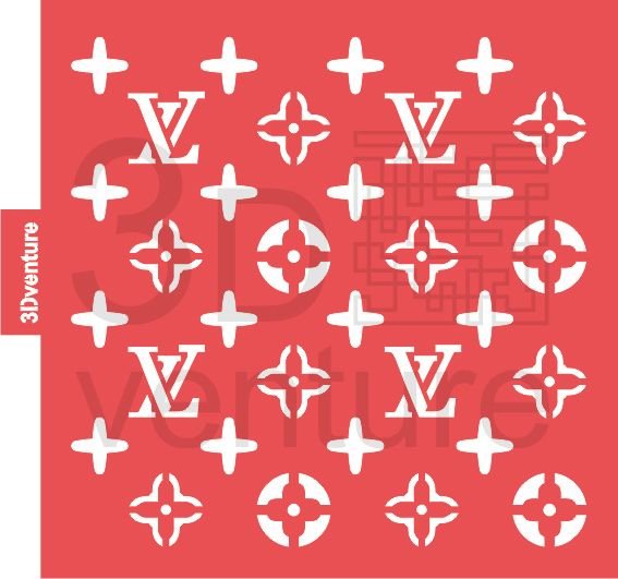 Lv трафарет