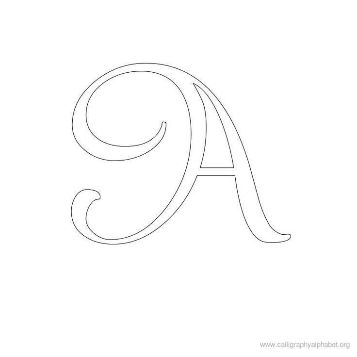 Трафарет букв