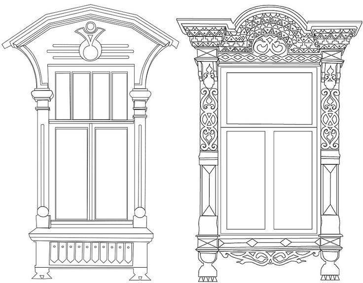 Эскизы наличников