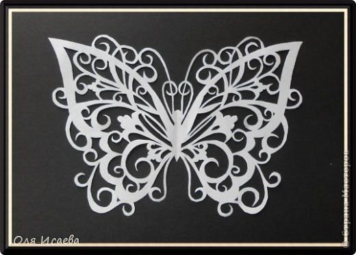Ажурные бабочки для вырезания