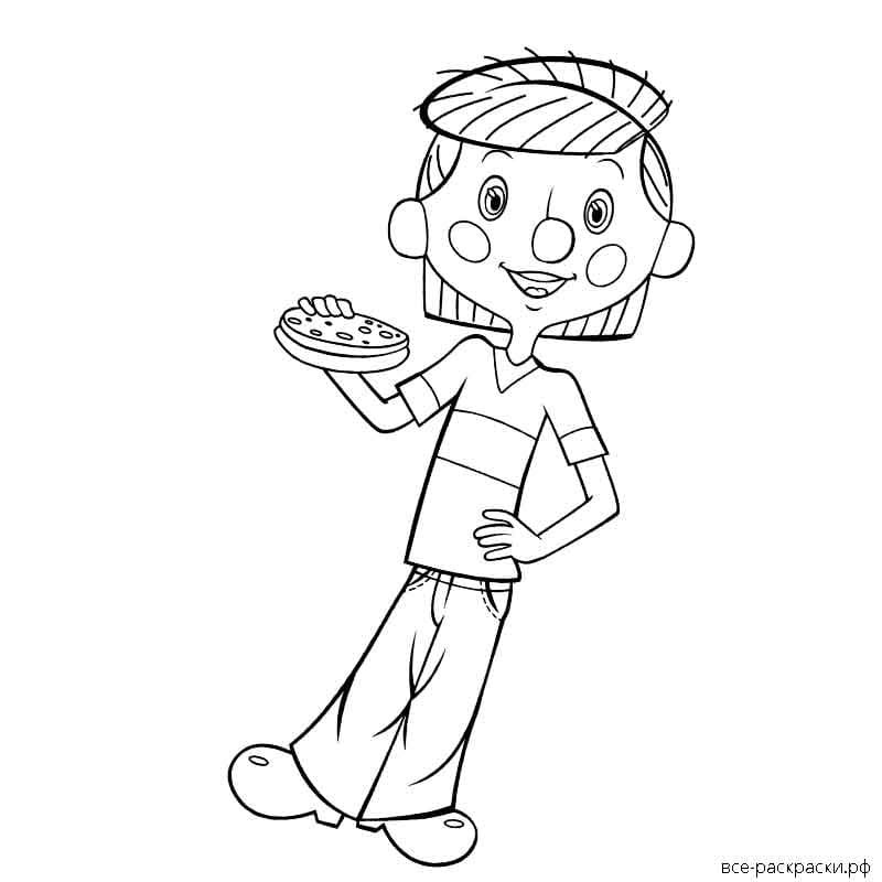 Раскраска «в Простоквашино»