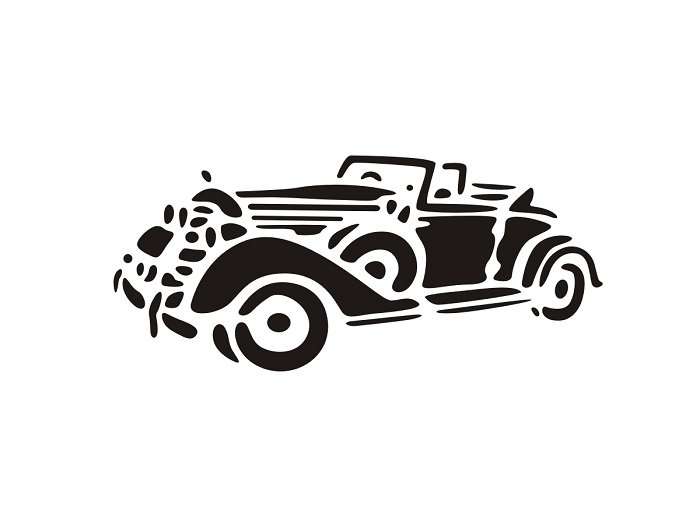 Трафареты машинок для стен