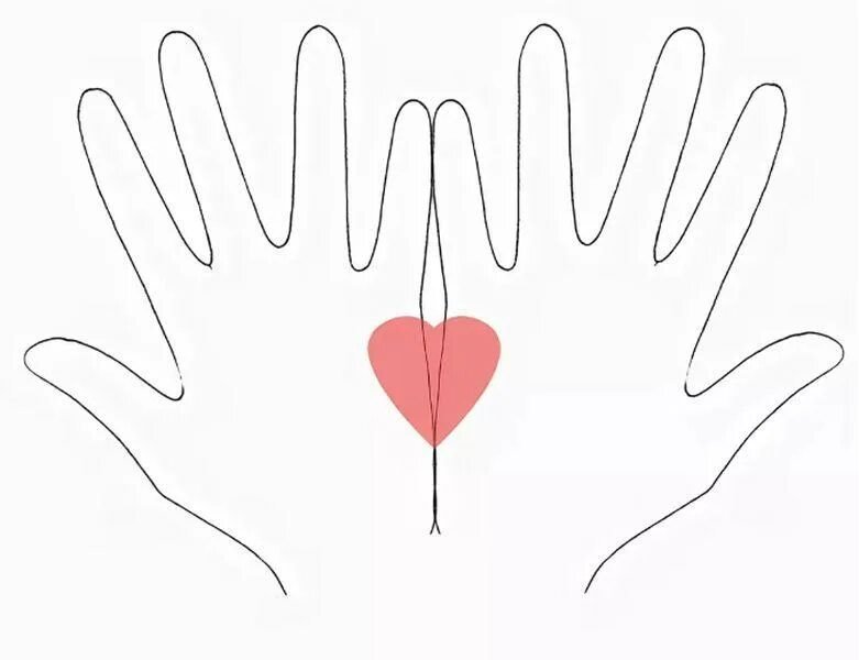 Шаблон детских ладошек