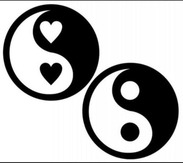 Раскраска Инь Янь