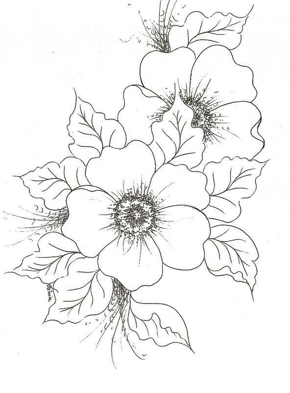Эскизы цветов для рисования