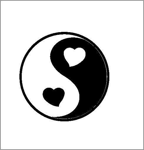 Инь Янь тату эскиз