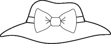 Шляпа раскраска для детей