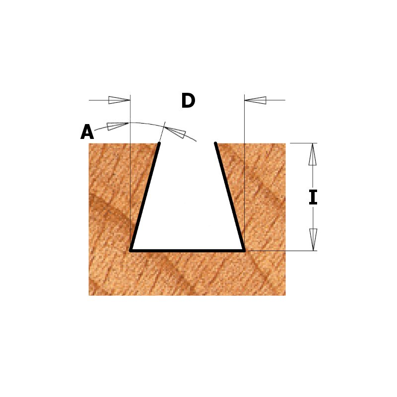 Угол фрезы ласточкин хвост