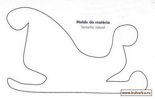 Шаблоны пряничных саней