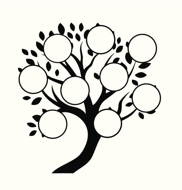 Родословное дерево трафарет