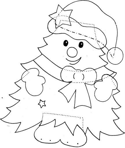 Новогодняя аппликация из фетра выкройка