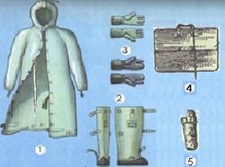 Костюм ОЗК плащ пуговицы