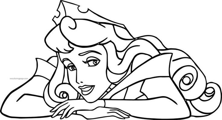 Принцесса Аврора раскраска