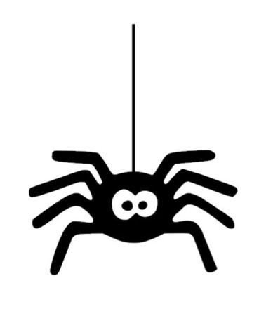 Паук трафарет