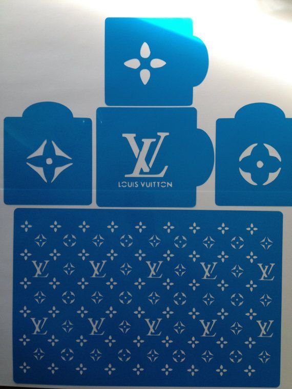 Трафарет Луи Виттон для торта