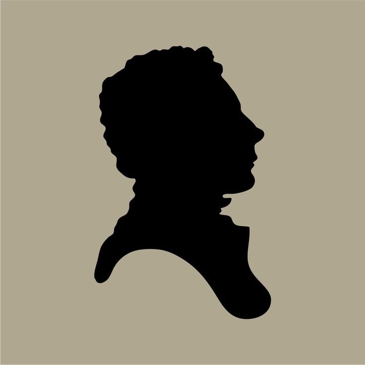 Портрет в профиль силуэтом