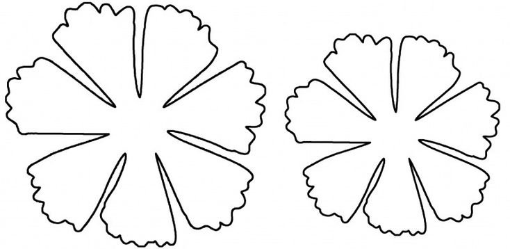 Цветы шаблоны для вырезания