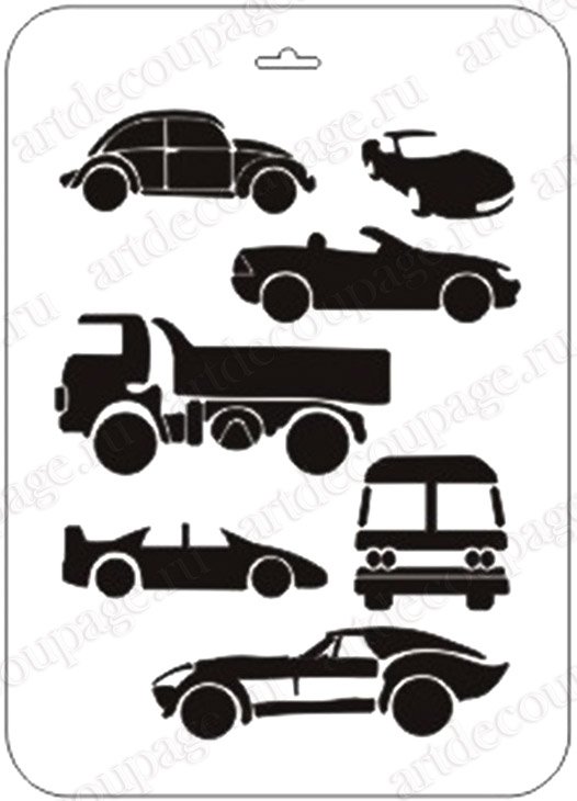 Трафареты для декора машины