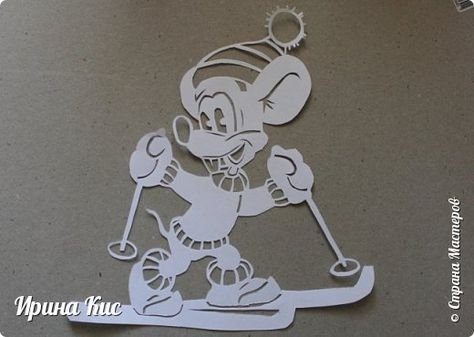 Вытынанки Леопольд новогодний