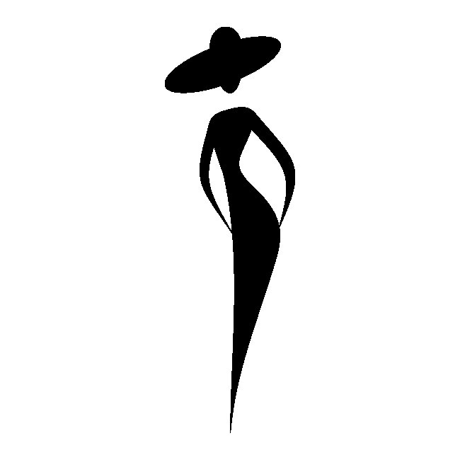 Красивый женский силуэт