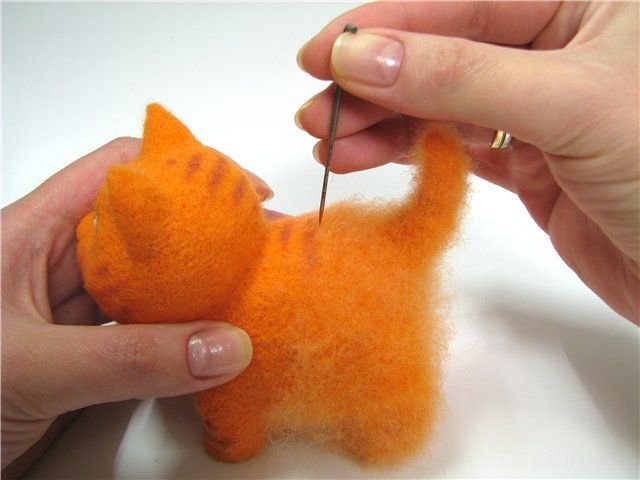 Мокрое валяние игрушки