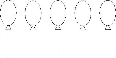 Ниточка для шарика рисование