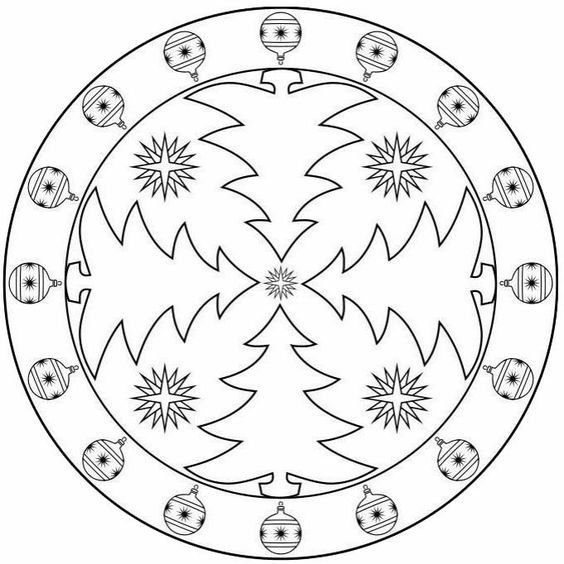 Новогодняя Мандала