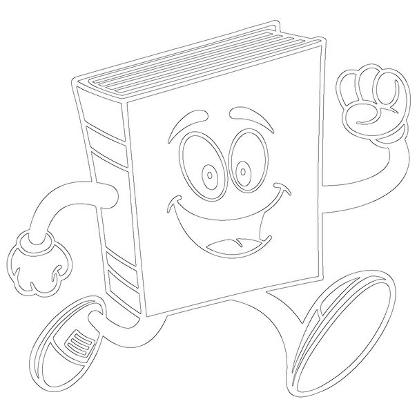 Книжка трафарет