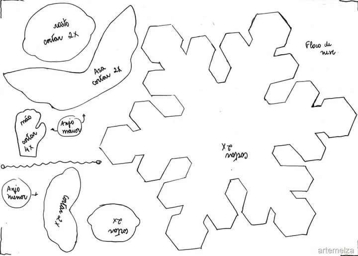 Схемы новогодних игрушек из фетра
