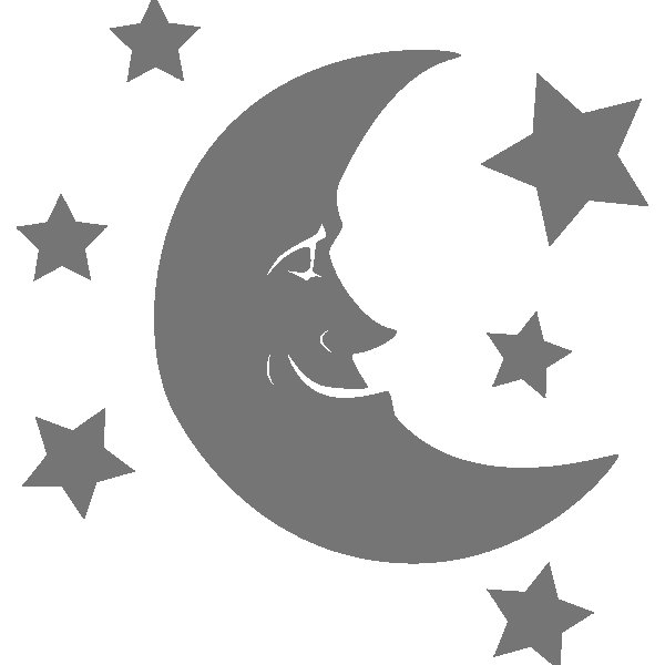 Луна трафарет