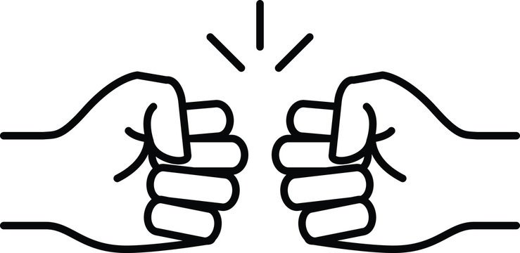 Знак приветствия кулаками