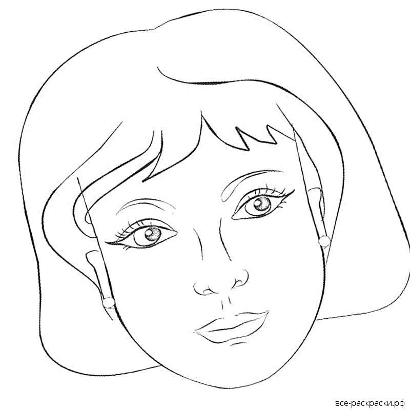 Портрет мамамы раскраска