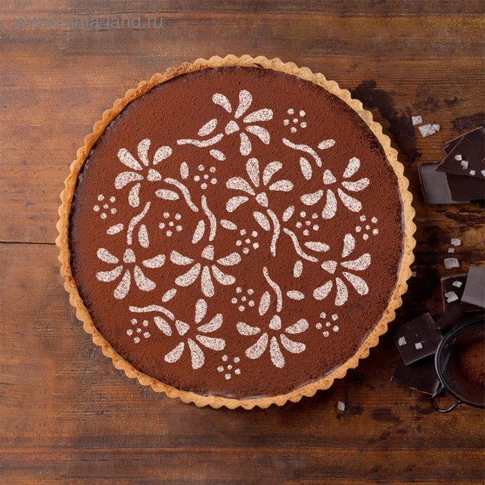 Трафареты для украшения выпечки