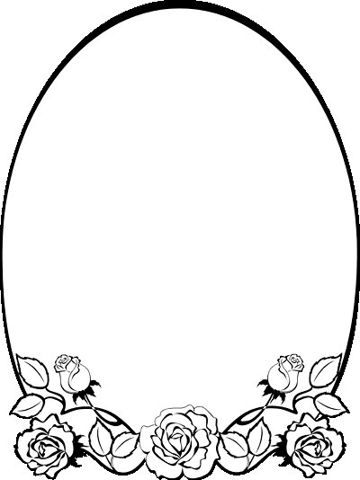 Овальная рамка