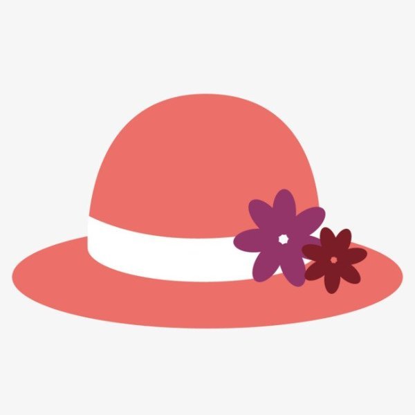 Трафарет дамской шляпки