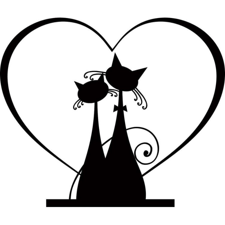 Силуэты влюбленных