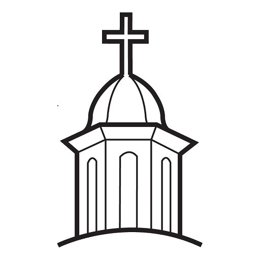 Церковь раскраска