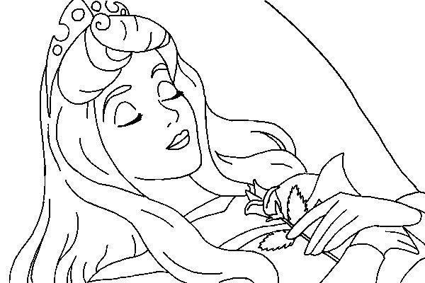 Спящая красавица рисунок