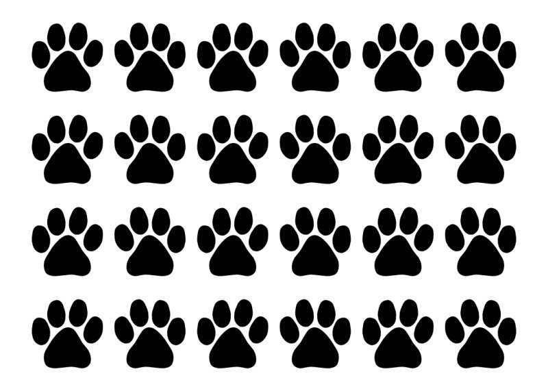 Трафарет лапки