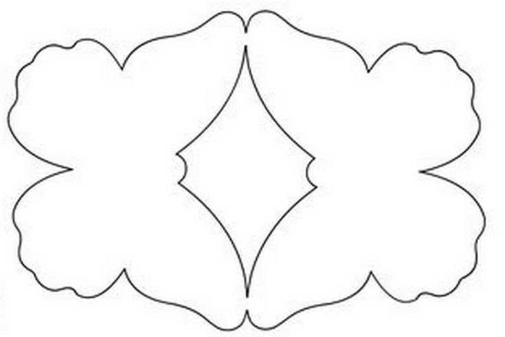Трафарет бабочки для вырезания
