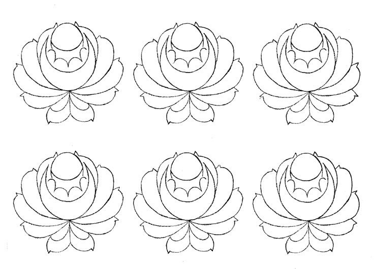 Шаблоны для рисования цветов