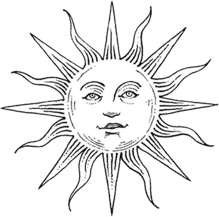 Стилизованное изображение солнца