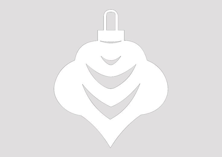 Елочные игрушки трафареты для вырезания на окна